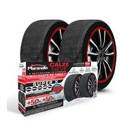 Fabric Snow Chains - Maranello Super X - Size XL - Tested to EN 16662-1:2020 - Easy Assembly in 2 Minutes - Winter Non-Slip Chains - Fabric Snow Chains