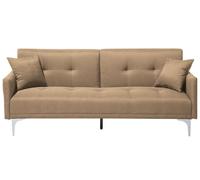 Fabric Sofa Bed Beige LUCAN