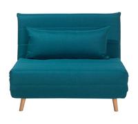 Fabric Sofa Bed Blue SETTEN