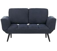 Fabric Sofa Bed Dark Blue BREKKE