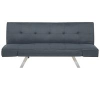 Fabric Sofa Bed Dark Blue BRISTOL