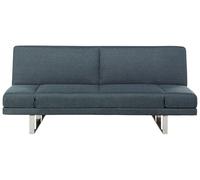 Fabric Sofa Bed Dark Blue YORK