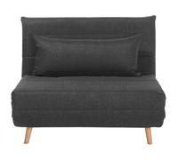 Fabric Sofa Bed Dark Grey SETTEN