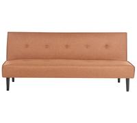 Fabric Sofa Bed Golden Brown VISBY