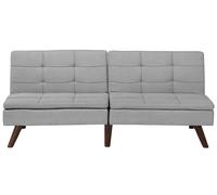 Sofa Bed 3 Seater RONNE Fabric Light Grey