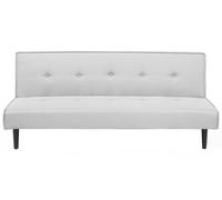 Fabric Sofa Bed Light Grey VISBY
