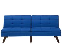 Sofa Bed 3 Seater RONNE Fabric Navy Blue