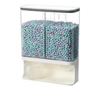 Fabric Softener Container - 31x24.5x9.5cm Double Pump Holder, PP Storage Dispenser, Sealed Organizer with Silicone Ring and Controlled Pouring System | Container for Laundry Liquid Rice Grains Dry Ite