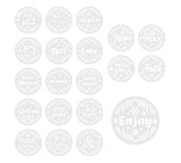Fabric Stencils - Christmas Circular Hollow Stencil, Porch Stencils, Christmas Stencils, Round Christmas Words Painting Drawing Stencils, Winter Fabric Stencil