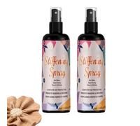 Fabric Stiffener - 2×100ml Fast Acting Starch Spray For Stiffening Fabric,Craft Solution For Shaping And Strengthening,Liquid Stiffening Agent,Straw Hat Stiffener Spray Lace Wool DIY Crafts Projects