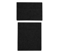 Fabric Storage Pouches 2 Pack 2 Sizes Black Car Motorhome Camper Van Matching Lining Tool Paperwork Document Pocket Organiser Holder Accessories Portable Fixed 100% Polypropylene 3mm Thick