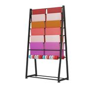 Fabric Storage Rack, Freestanding Double-Sided Display Stand for Scarves, Commercial Use, Perfect for Retail Stores and Craft Rooms, Vertical Design for Enhanced Visibility