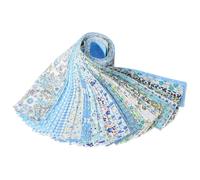 Fabric Strips In Roll Of Jelly For Quilting - Pre-cut Cotton Fabric Roll 50 x 6.5 cm, Assorted Coloured Patterns For Sewing, Stripes - DIY Quilting Projects