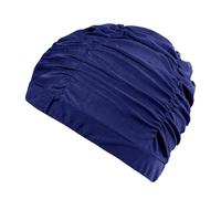 Fabric Swim Caps Pleated Swimming Caps For Women Short/Long Hair Swim Bathing Elastic Comfort Swimming For Women Short Hair Fabric Long Man That Keep Dry