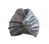 Fabric Swimming Cap Pleated Swimming Hat Blinging Women Swim Cap for Long Hair Swim Pool Beach Chemo Caps Turban Hat Cancer Headwear for Hair Loss Soft Stretch Glitter Beanies