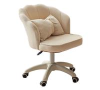 Fabric Swivel Desk Chair with Wheels - Adjustable Armless Design for Home, Office, and Small Spaces - Stylish Solution for Modern Workspaces