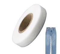 Fabric Tape - 2cm Web Ironing Tape, No Sewing Iron On Tapes, Iron On Hemming Tapes, Extra Strong Fusible Fabric Tap Es For Clothes Curtains Ironing And Bonding, DIY Crafts, White