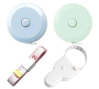 Fabric Tape Measure Set Designed for Tape Measure Sewing, 4-Piece Retractable Measuring Tapes with Dual-Sided 150 cm / 60 Inch Scale, Lightweight & Portable for Tailoring and Body Measurements