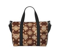 Fabric Texture Travel Duffle Bag-Lightweight Carry On Weekender for Men Women, Waterproof Overnight Bag for Gym Weekend Trips