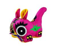 Fabric Tiger Ornaments Folk Cloth Tiger Ornament Traditional Chinese Handmade Multicolor Home Decor(Pink)