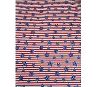 Fabric Traditions Patriotic Stars and Stripes Fabric - Red White and Blue Cotton Quilting Fabric, American Flag Inspired Fabric for Sewing, Quilting & Crafts