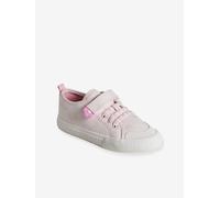 Fabric Trainers with Elasticated Laces, for Girls, Designed for Autonomy pale pink