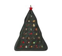 Fabric , Tree Shaped - 24 Compartments Advent Countdown Bags for Sweets Chocolate Small Objects Small Toys Encouragement Cards