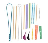 Fabric Tube Maker, Quick Turn Fabric Set Adjustable Fabric Tube Turner Tool Multifunctional Tube Turning Tool Colorful Plastic Tube Turning Tool for Crafts DIY Knitting Handmade