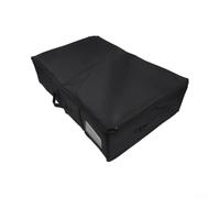 Fabric Under Bed Organizer 60x40cm Smooth Rolling Wheels(BLACK) | Foldable design saves space, 60x40x18.5cm size, fits standard beds, easy collapse, compact storage