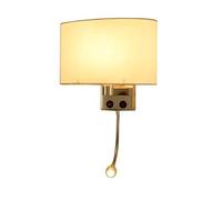 Fabric Wall Lamp Indoor Modern Bedside Applique Murale Luminaire with Reading Lamp Home Hotel Decorative Led Wall Lights Wall Sconce Light Fixtures Decorative Wall Lamp -66