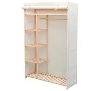 vidaXL Wardrobe Fabric and Pinewood 110x40x170 cm