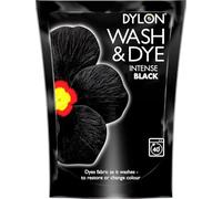 Fabric Wash & Dye Intense Black - All-in-One Laundry Colour Dye | Easy Machine Use for Cotton, Linen, Viscose, Clothes & Home Textiles - 350g
