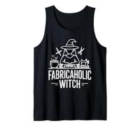 Fabricaholic Witch Sewing Enthusiast Tank Top