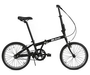 FabricBike Folding Bicycle Alloy Frame Single Speed 3 Colours (Fully Matte Black)