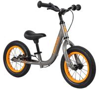 FabricBike Mini 12" - Balance Bike for 18 Months - 4 Years Old Boys Girls. No Pedal Training Bicycle. Ultralight Learning Bike with Adjustable Handlebars and Saddle. (Mini PRO Graphite & Orange)
