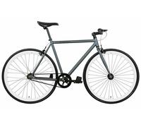 FabricBike Original Single Speed Bicycle - Graphite & White