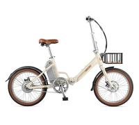 FabricBike Volt - Folding Electric Bike, 20 inch Adult Electric Bike, Ebike, 250W Motor, 36V 10Ah Removable Battery, Speed 25KM/H (Light Sand Plus)