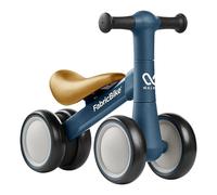 FabricBike Walker - Baby Balance Bike 1 Year Old, Toddler Bike for 10-24 Months, Baby Walker No Pedals, Ride On Toys for Boys & Girls, Balance Bike with 4 Wheels. (Navy)