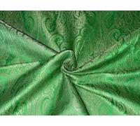 FabricFactory Silk Brocade Fabric 44" Wide BRO831 in Green