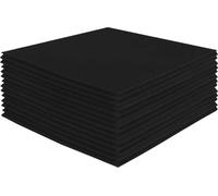 FabricLA Acrylic Felt Sheets for Crafts - Soft Precut 10" X 10" Inches (25cm X 25cm) Felt Squares - Use for DIY, Hobby, Costume, and Decoration - Black, 24 Pieces