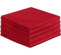 FabricLA Acrylic Felt Sheets for Crafts - Soft Precut 8" X 8" Inches (20cm X 20cm) Squares - Use for DIY, Hobby, Costume, and Decoration - Red, 30 Pieces