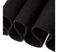 FabricLA Craft Felt Fabric - 72" Inch (182 cm) Wide & 1.6mm Thick Felt Fabric by The Yard - Black, 2 Continuous Yard (1.8 Meters)