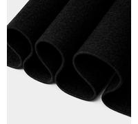 FabricLA Craft Felt Fabric - 72" Inch (182 cm) Wide & 1.6mm Thick Felt Fabric by The Yard - Black, Half Yard (45 CM / 0.45 Meter)