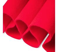 FabricLA Craft Felt Fabric - 72" Inch (182 cm) Wide & 1.6mm Thick Felt Fabric by The Yard - Red, 1 Yard (90 CM / 0.9 Meter)