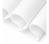 FabricLA Craft Felt Fabric - 72" Inch (182 cm) Wide & 1.6mm Thick Felt Fabric by The Yard - White, 1 Yard (90 CM / 0.9 Meter)
