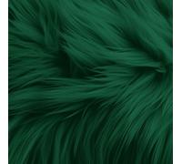 FabricLA Shaggy Faux Fur Fabric - Pre Cut | 10" X 10" Inches | DIY Craft, Hobby, Costume, Decoration | Kelly Green
