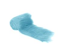 FabricLA Shaggy Faux Fur Roll - 4" X 60" Inches Trim Fur Rolls - 2.5 Inch Pile Length - Artificial Fur Material - Use Faux Fur Piece for Crafts, DIY, Costume Design, Decoration - Baby Blue
