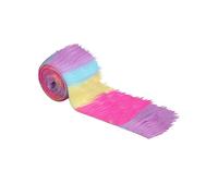 FabricLA Shaggy Faux Fur Roll - 4" X 60" Inches Trim Fur Rolls - 2.5 Inch Pile Length - Artificial Fur Material - Use Faux Fur Piece for Crafts, DIY, Costume Design, Decoration - Pastel Patch