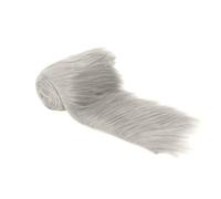 FabricLA Shaggy Faux Fur Roll - 4" X 60" Inches Trim Fur Rolls - 2.5 Inch Pile Length - Artificial Fur Material - Use Faux Fur Piece for Crafts, DIY, Costume Design, Decoration - Platinum Gray