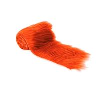 FabricLA Shaggy Faux Fur Roll - 4" X 60" Inches Trim Fur Rolls - 2.5 Inch Pile Length - Artificial Fur Material - Use Faux Fur Piece for Crafts, DIY, Costume Design, Decoration - Orange